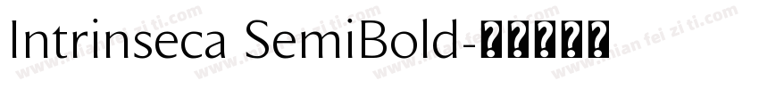 Intrinseca SemiBold字体转换
